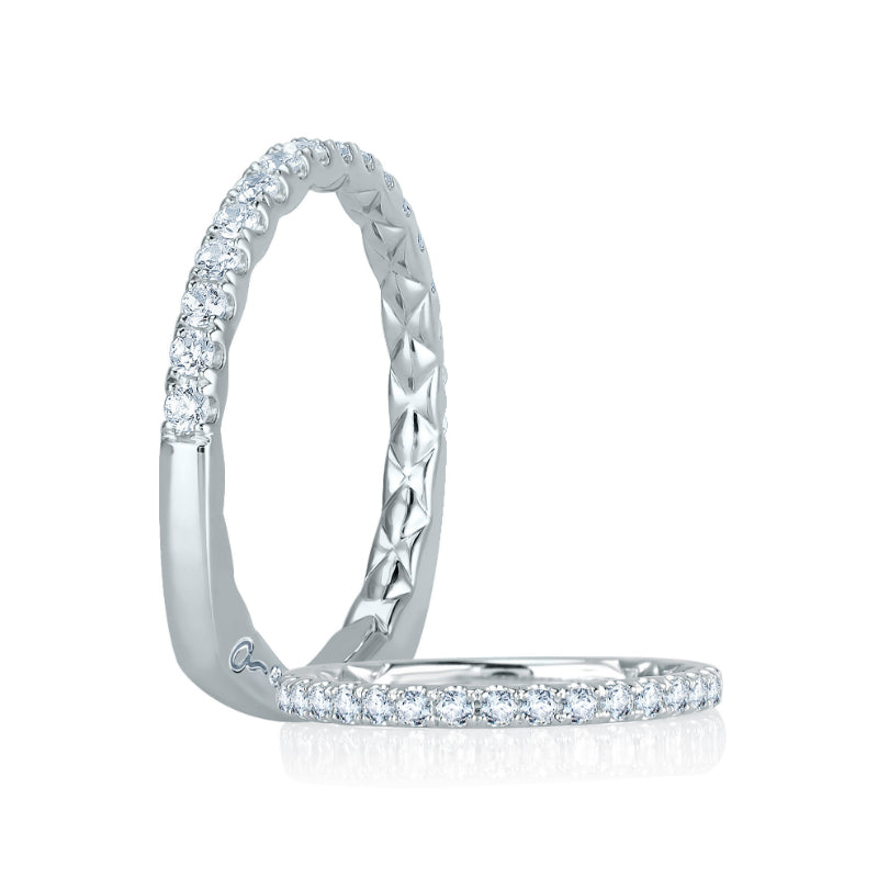 A. Jaffe Intricate Delicate Quilted Anniversary Band