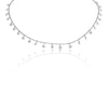 Brevani 14K White Gold Dashing Diamonds 24 Diamond 1.20 Ct Necklace