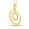 Brevani 14K Yellow Gold Beaded Sphere Dangle Pendant