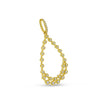 Brevani 14K Yellow Gold Bubble Teardrop Diamond Pendant