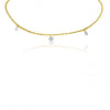 Brevani 14K Yellow Gold Diamond By the Yard .30 Ct Dashing Diamond 18 inch Necklace