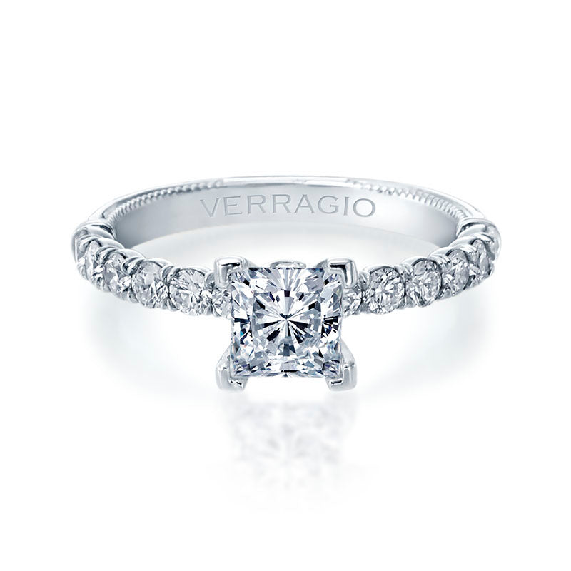 Verragio 14k White Gold Renaissance Straight Engagement Ring