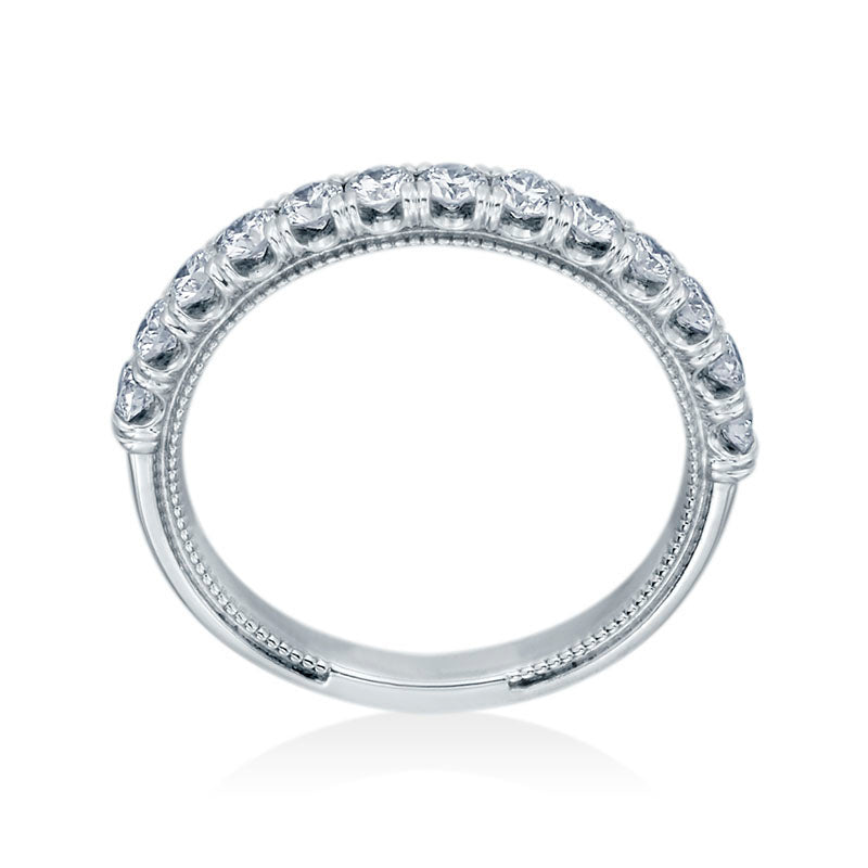 Verragio 14k White Gold Renaissance Anniversary Wedding Band