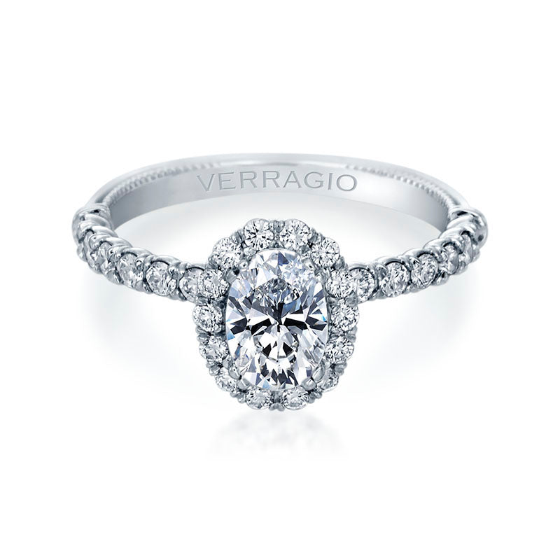 Verragio 14k White Gold Renaissance Straight Engagement Ring