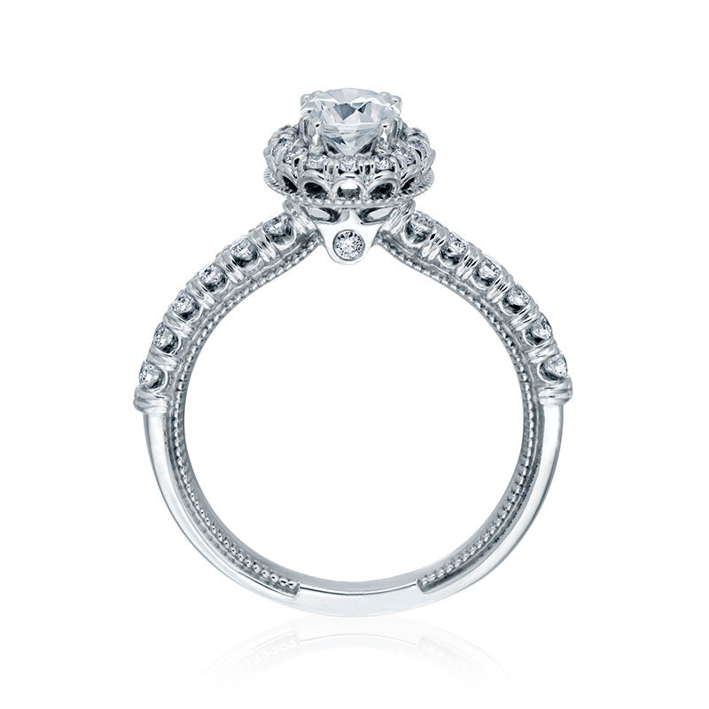 Verragio 14k White Gold Renaissance Straight Engagement Ring