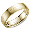 Crownring Wedding Band Yellow Gold Classic 6.00mm