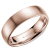 Crownring Wedding Band Rose Gold Classic 6.00mm