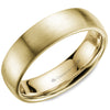Crownring Wedding Band Yellow Gold Classic 6.00mm