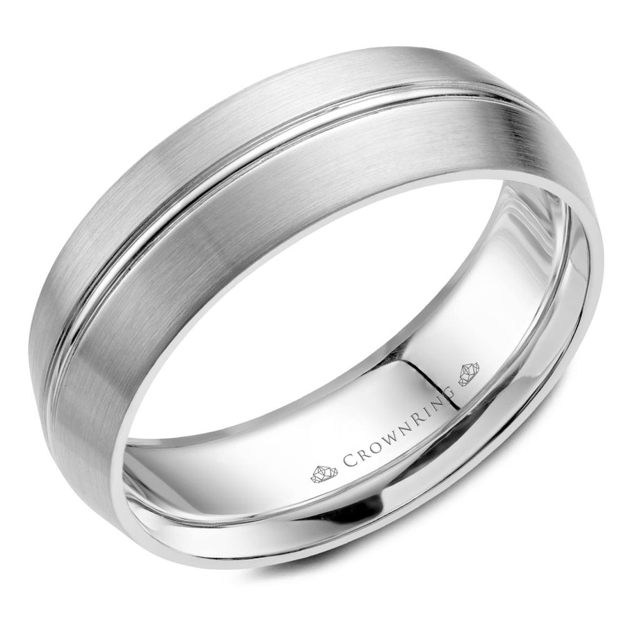 Crownring Wedding Band Platinum Classic 7.00mm