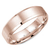 Crownring Wedding Band Rose Gold Classic 6.00mm