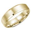 Crownring Wedding Band Yellow Gold Classic 6.00mm