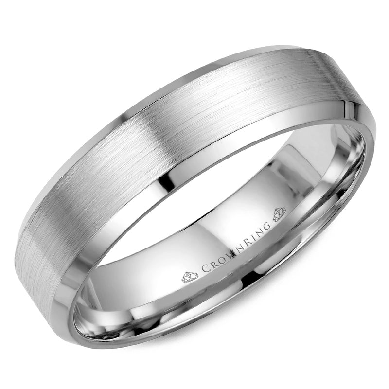 Crownring Wedding Band Platinum Classic 6.00mm