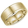 Crownring Wedding Band Yellow Gold Classic 8.00mm