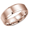 Crownring Wedding Band Rose Gold Classic 7.00mm