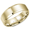 Crownring Wedding Band Yellow Gold Classic 7.00mm