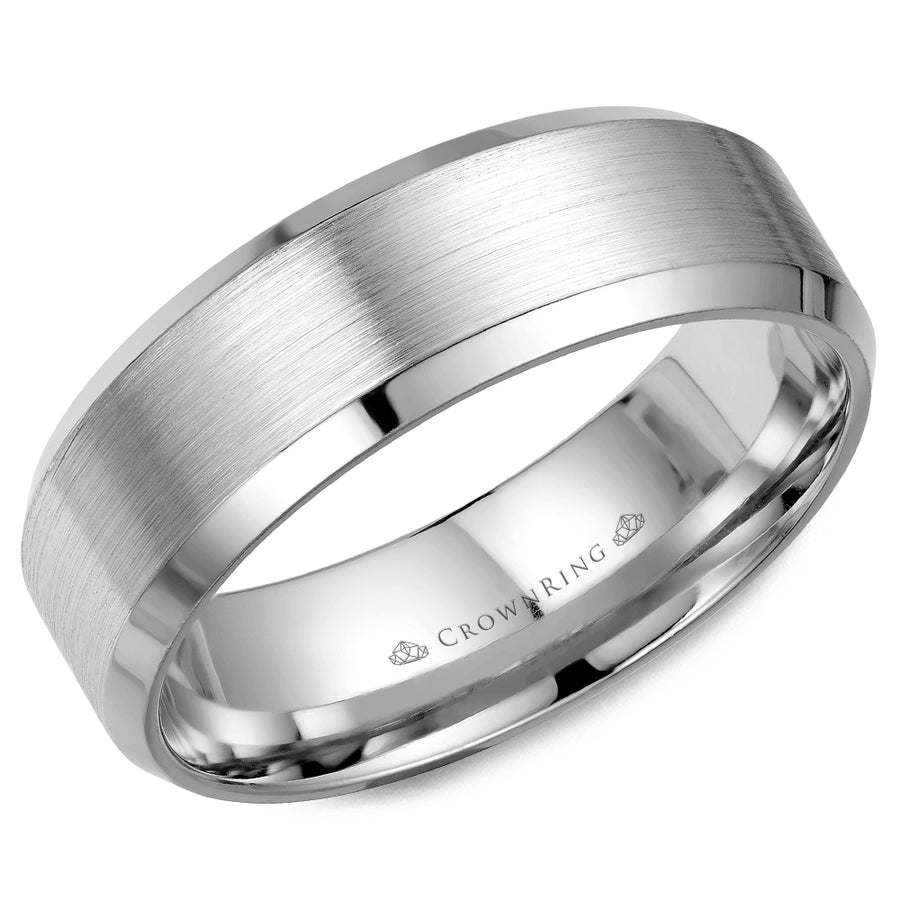 Crownring Wedding Band Platinum Classic 7.00mm