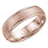 Crownring Wedding Band Rose Gold Classic 6.00mm