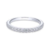 Gabriel & Co. 14k White Gold Contemporary Anniversary Wedding Band