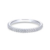 Gabriel & Co. 14k White Gold Contemporary Anniversary Wedding Band