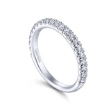 Gabriel & Co. 14k White Gold Contemporary Anniversary Wedding Band