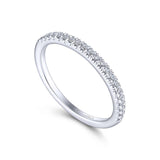 Gabriel & Co. 14k White Gold Contemporary Anniversary Wedding Band