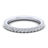 Gabriel & Co. 14k White Gold Contemporary Anniversary Wedding Band