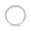 Gabriel & Co. 14k White Gold Contemporary Anniversary Wedding Band