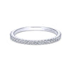 Gabriel & Co. 14k White Gold Contemporary Anniversary Wedding Band