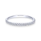 Gabriel & Co. 14k White Gold Contemporary Anniversary Wedding Band