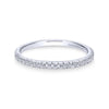 Gabriel & Co. 14k White Gold Contemporary Anniversary Wedding Band