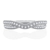 A. Jaffe Double Row Curved Wedding Band