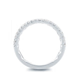 A. Jaffe Half Way Diamond Anniversary Band with A.JAFFE Signature Quilts Interior