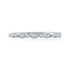 A. Jaffe Marquise and Round Shape Diamond Stackable Half Circle Band