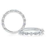 A. Jaffe Alternating Round and Marquise Diamond Stackable Ring