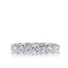 A. Jaffe Eternity Bezel Oval Diamond Wedding Band