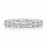 A. Jaffe Claw Prong Eternity Round Diamond Wedding Band