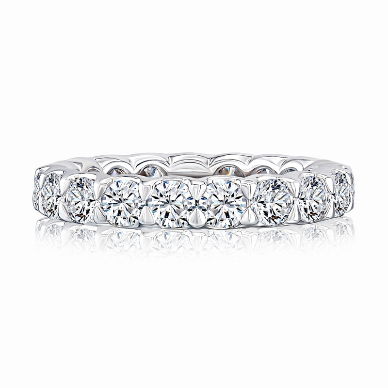 A. Jaffe Claw Prong Eternity Round Diamond Wedding Band