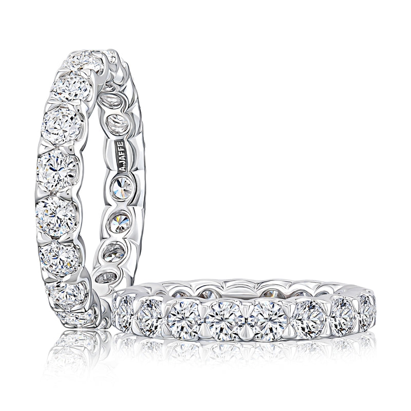 A. Jaffe Claw Prong Eternity Round Diamond Wedding Band