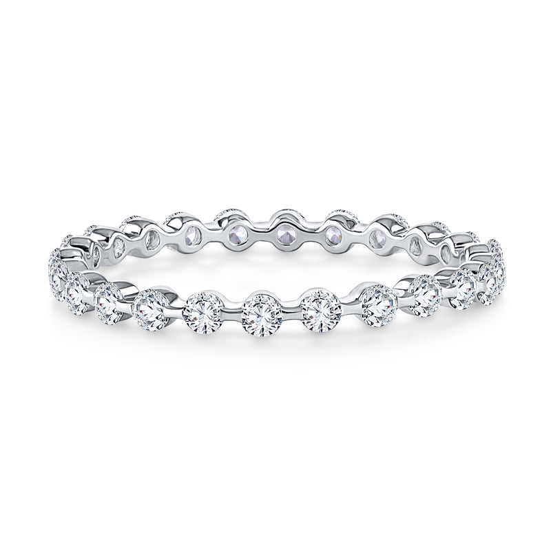 A. Jaffe Eternity Single Shared Prong Wedding Band