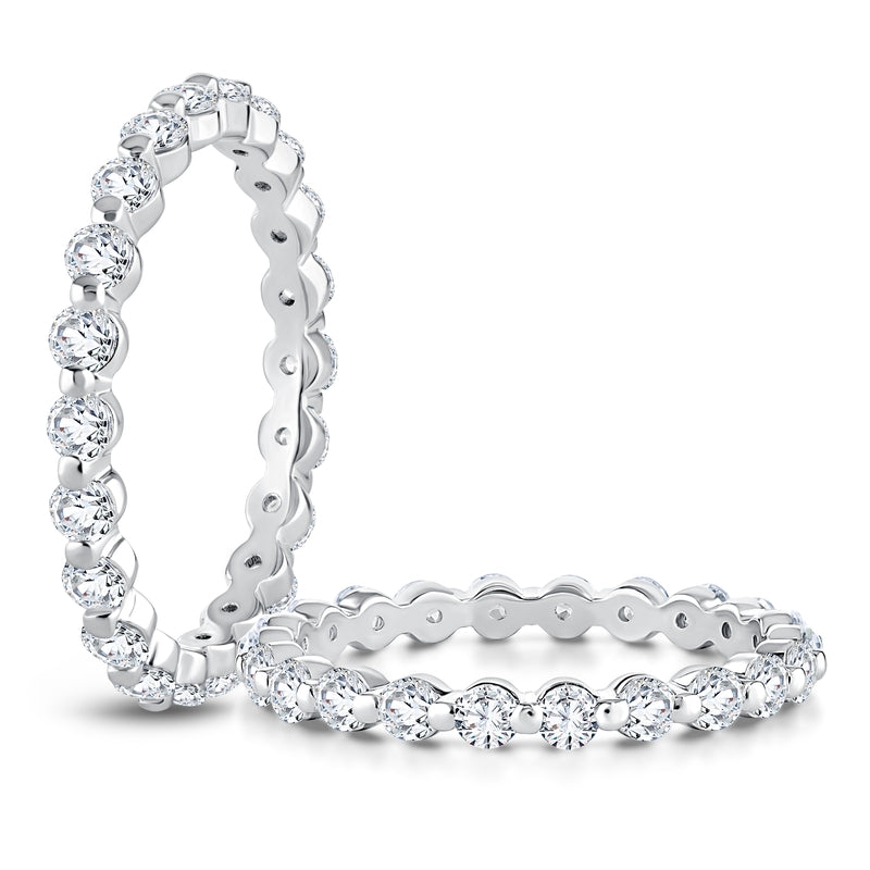 A. Jaffe Round Cut Eternity Band