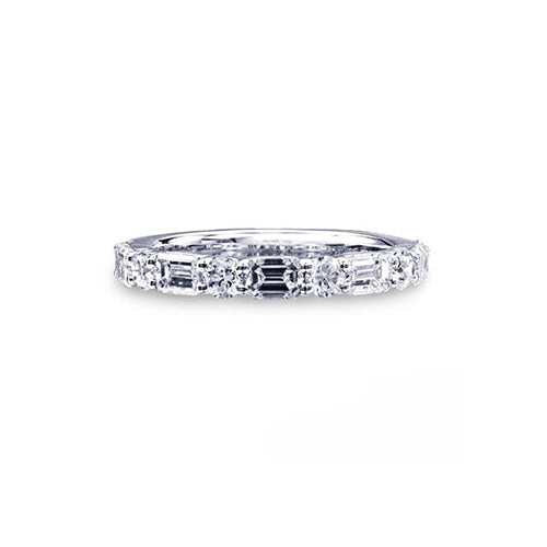 JB Star Platinum Diamond Wedding Band - WDS-7399/90120