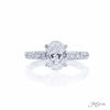 JB Star Oval Diamond Platinum Engagement Ring