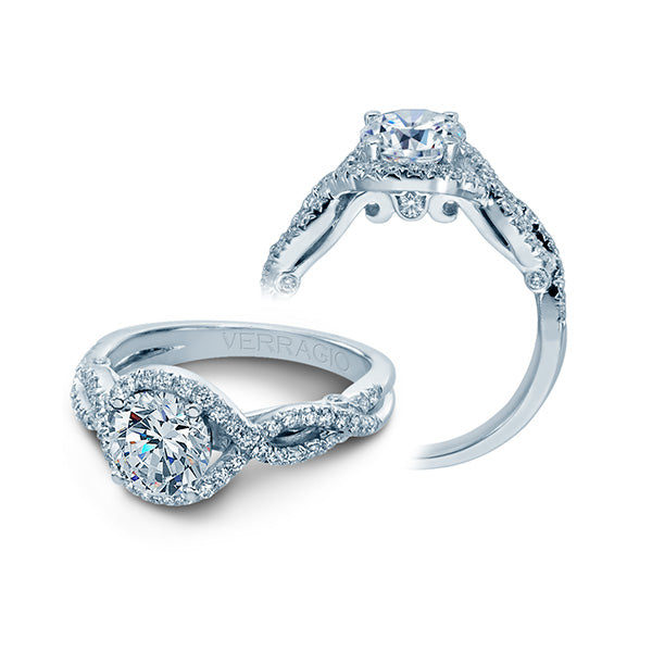 Verragio 18k White Gold Insignia 0.35ct Diamond Semi Mount Engagement Ring