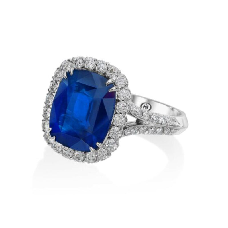 Christopher Designs Emerald Sapphire Fashion Ring