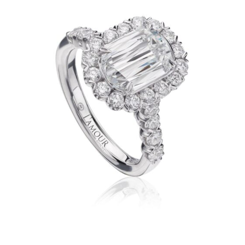 Christopher Designs L'Amour Crisscut® Diamond Engagement Ring