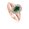 Christopher Designs Oval Emerald Fashion Ring