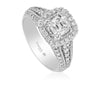 Christopher Designs L'Amour Crisscut  Diamond Engagement Ring