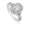 Christopher Designs L'Amour Crisscut  Diamond Engagement Ring