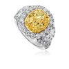 Christopher Designs Christopher Oval Yellow Diamond Fashion Ring