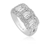 Christopher Designs  L'Amour Crisscut Diamond Ring
